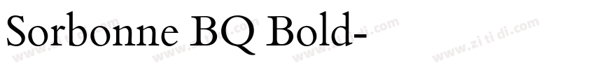 Sorbonne BQ Bold字体转换